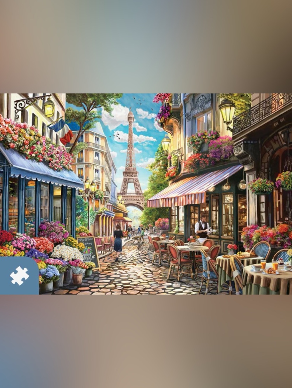 Paris Street Scene Puzzle 1000-piece